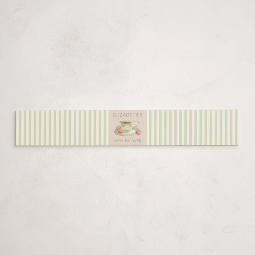 "A Baby Is Brewing" - Baby Shower Belly Bands in Framboise by Jamie Alexander - Front
