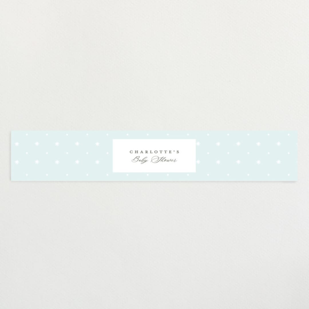 "Penguins" - Baby Shower Belly Bands in Ice by Teju Reval - Front