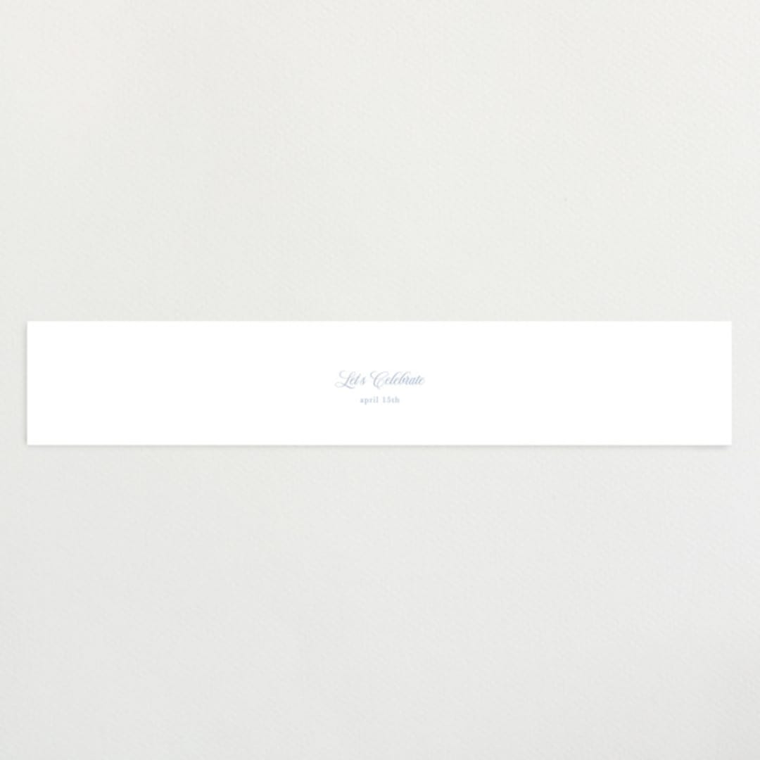 "Simply Classic" - Baby Shower Belly Bands in Sky by Melinda Denison - Front