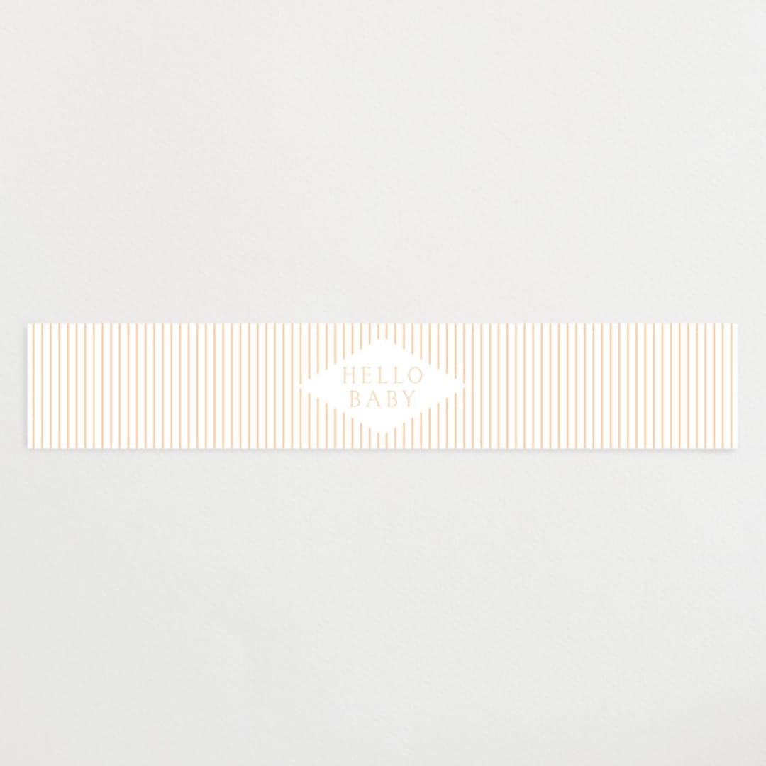 "Trellis" - Baby Shower Belly Bands in Hunter by Eve Schultz - Front