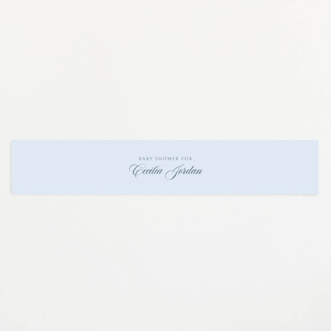 "Celina" - Baby Shower Belly Bands in Mint by Pati Cascino - Front