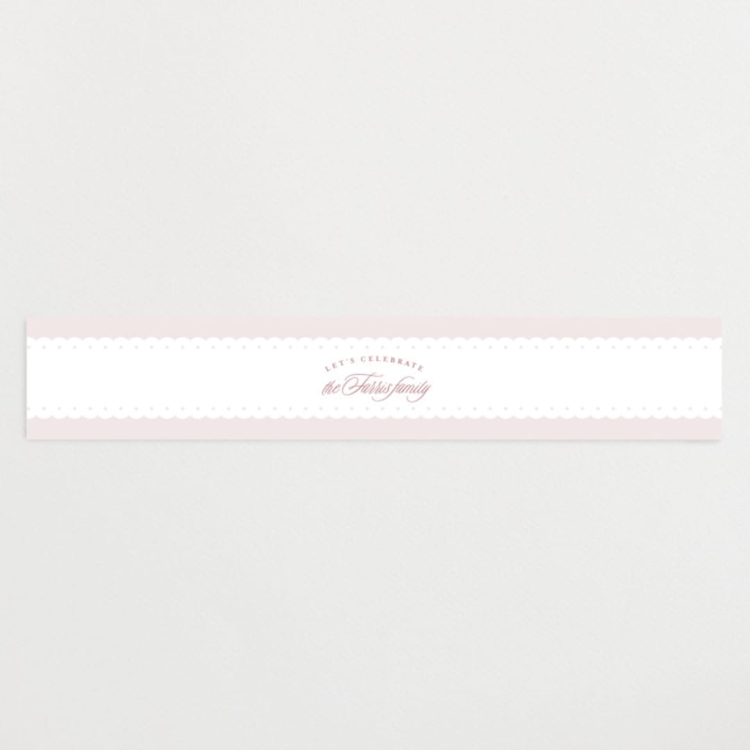 "Sweet scallop" - Baby Shower Belly Bands in Ballerina by Lea Delaveris - Front