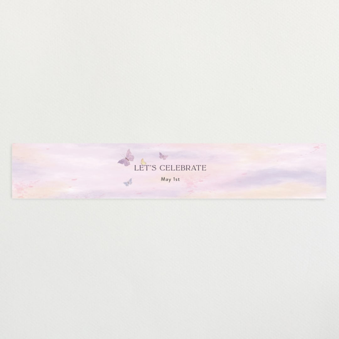 "Fabled" - Baby Shower Belly Bands in Blush by Jelena Vuletic - Front