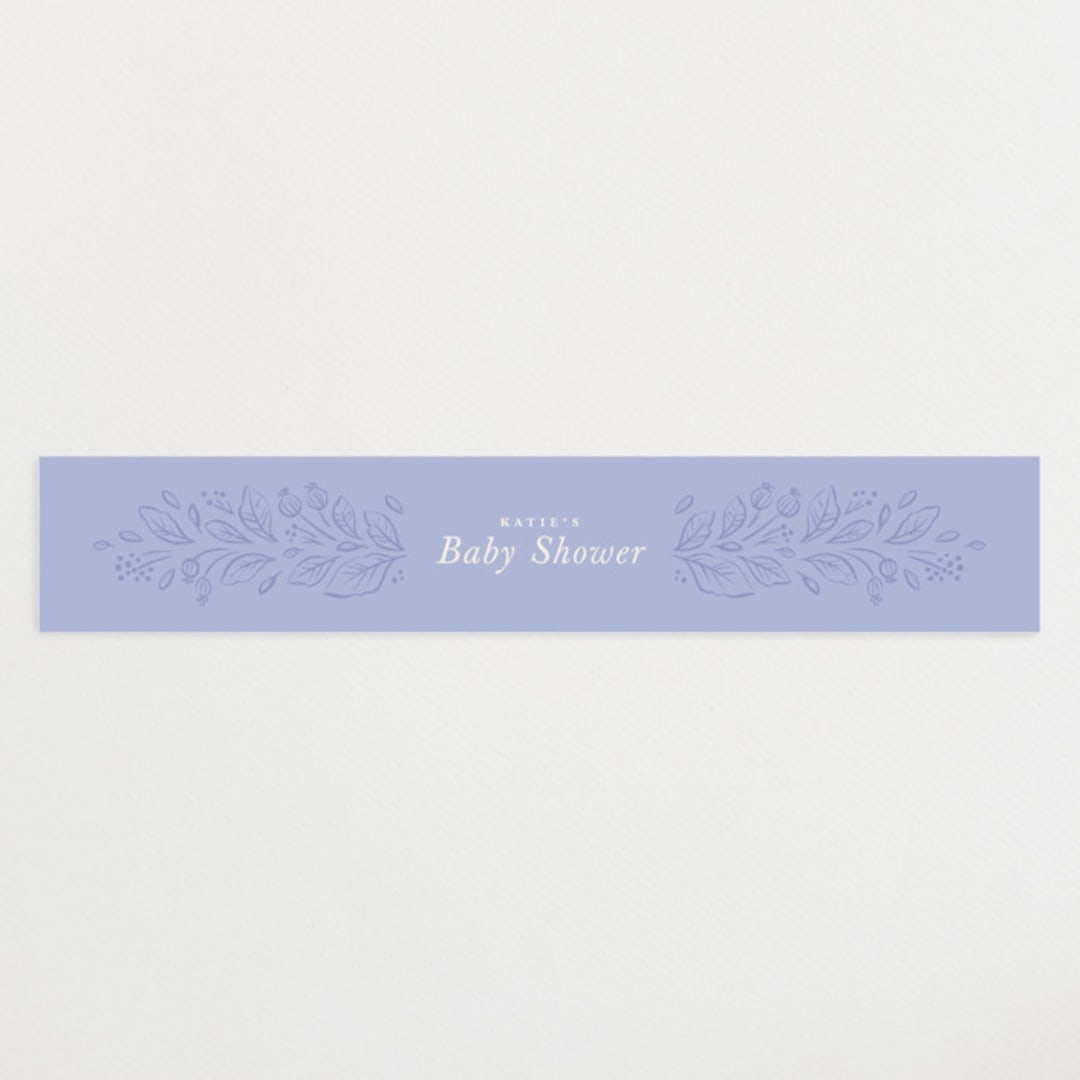 "Love Birds" - Baby Shower Belly Bands in Porcelain by Rebecca Smith - Front
