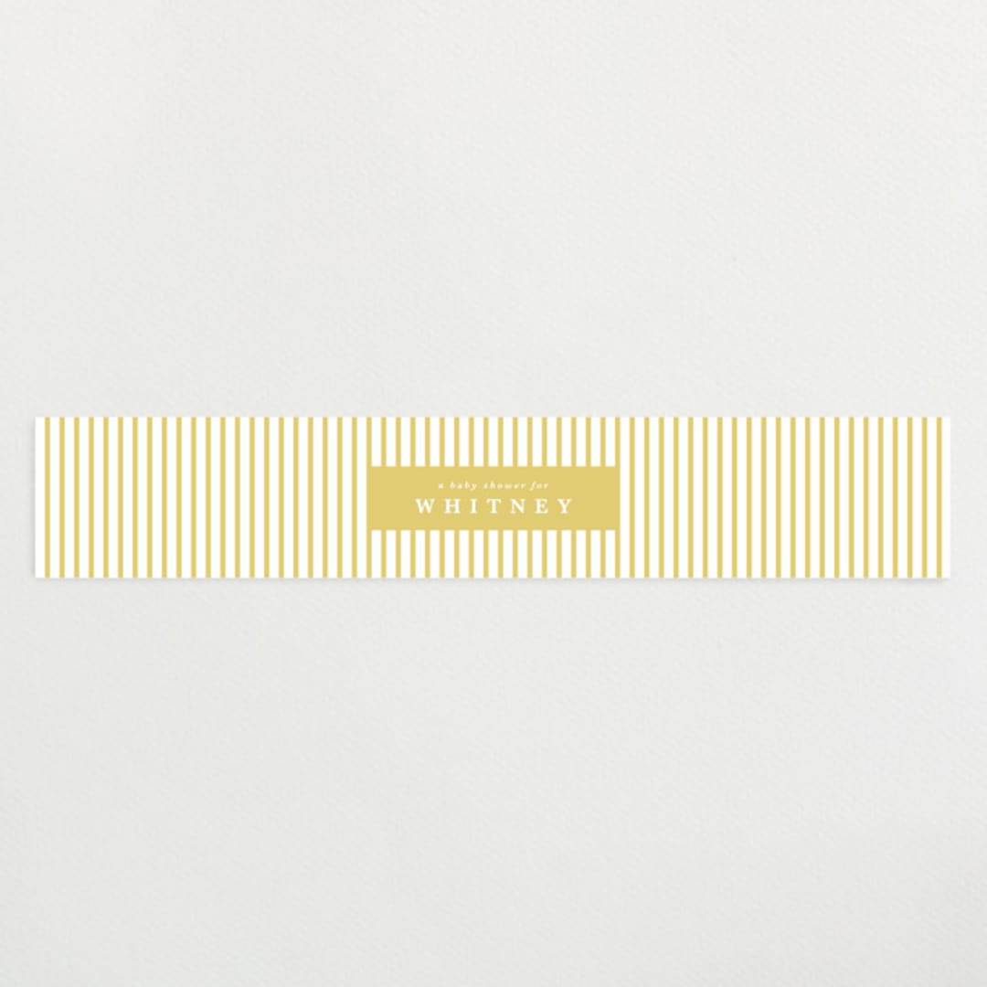 "Briar" - Baby Shower Belly Bands in Sunshine by Kate Ahn - Front
