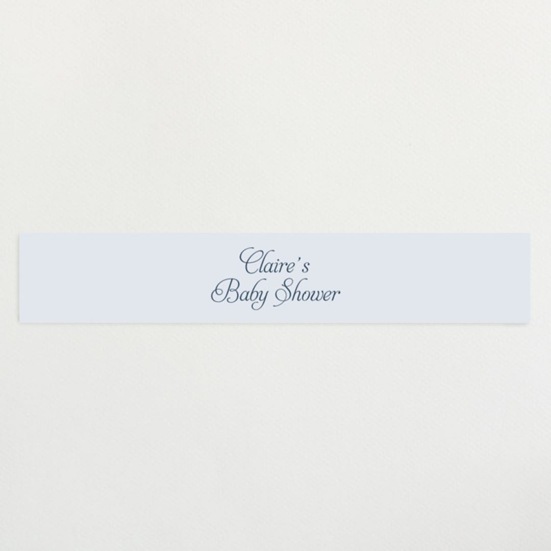 "Modernne" - Baby Shower Belly Bands in Powder by Carolyn MacLaren - Front