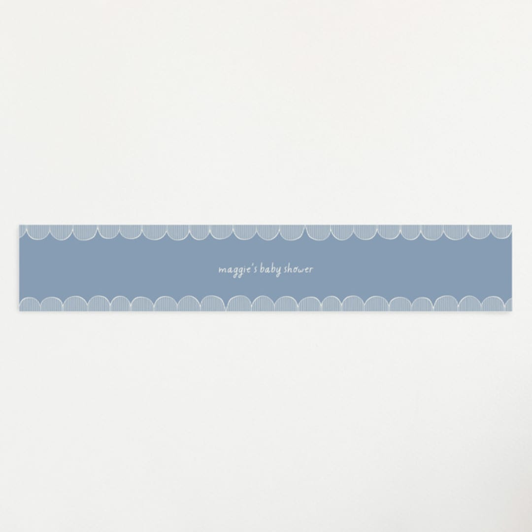 "Florence" - Baby Shower Belly Bands in Sky by Kelly Watkins - Front