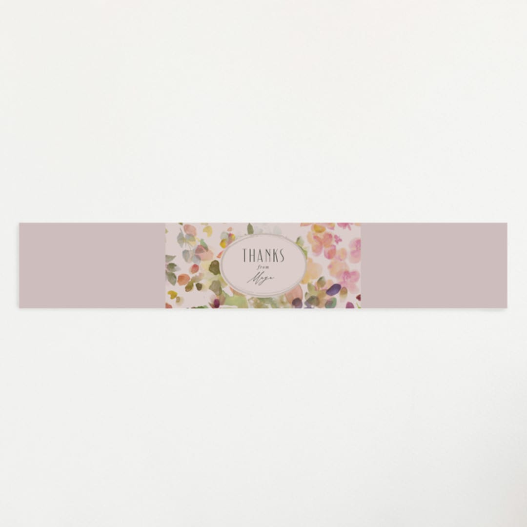 "floral jewels" - Baby Shower Belly Bands in Wild Berry by Lori Wemple - Front