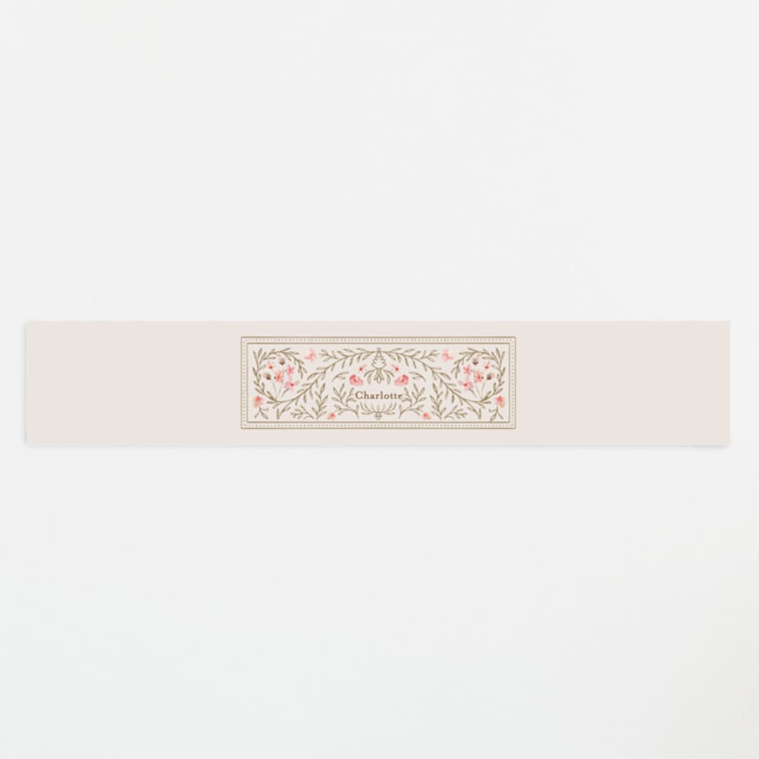 "Victorian" - Baby Shower Belly Bands in Versailles by Claudia Orengo - Front