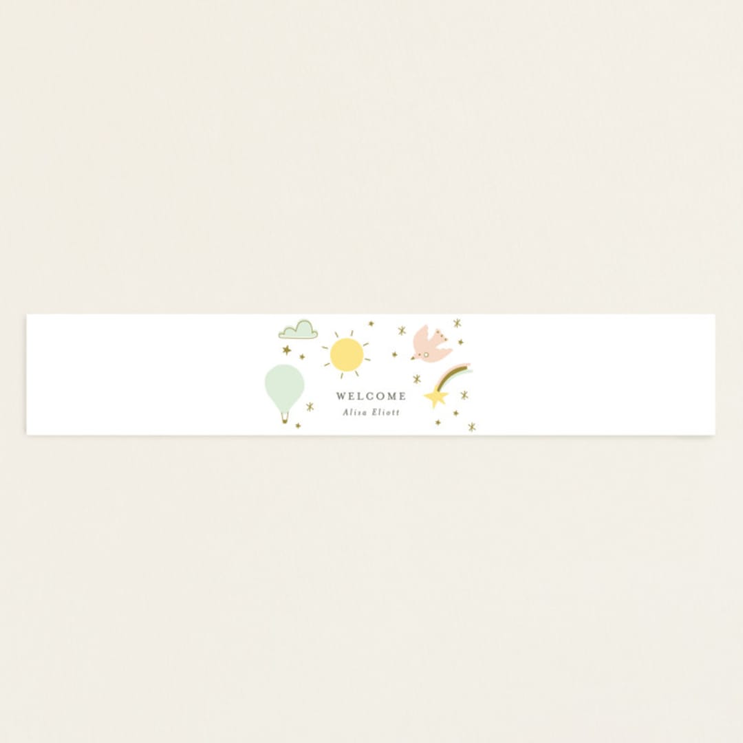 "magical adventure" - Baby Shower Belly Bands in Mint by Angela Thompson - Front