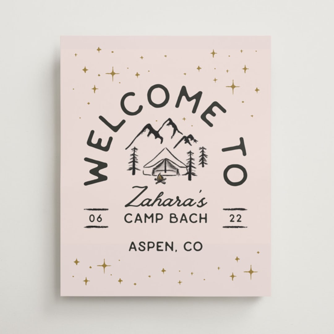 "Girls Gone Wild" - Wedding Party Signs in Champagne by Kelsey Mucci - Front