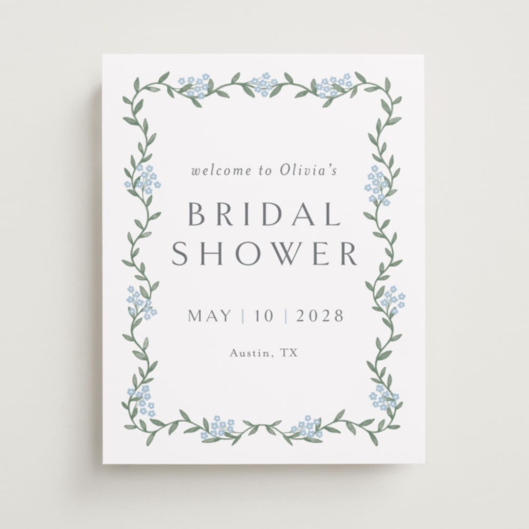 "simple garland" - Wedding Party Signs in Sky by Christy Hy Lee - Front