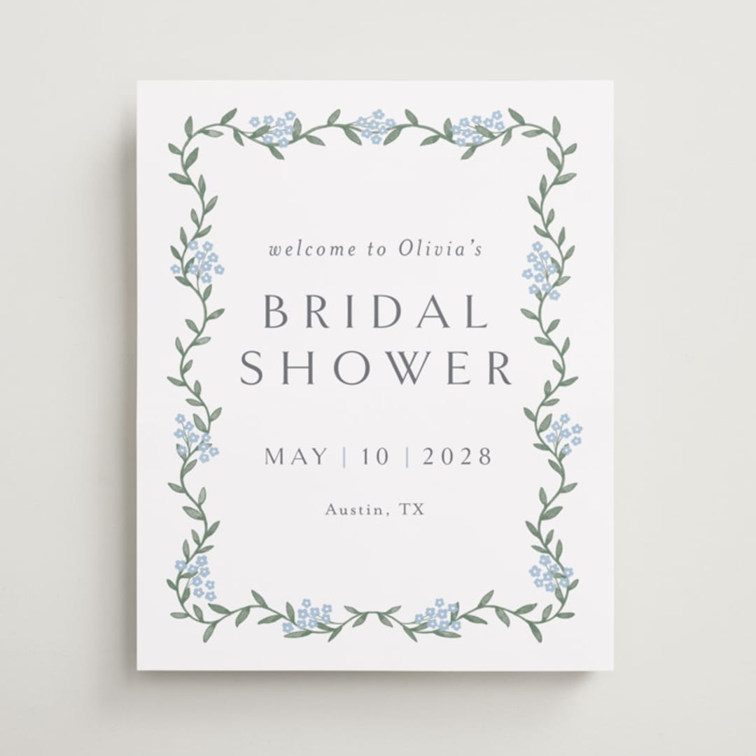 "simple garland" - Wedding Party Signs in Sky by Christy Hy Lee - Front