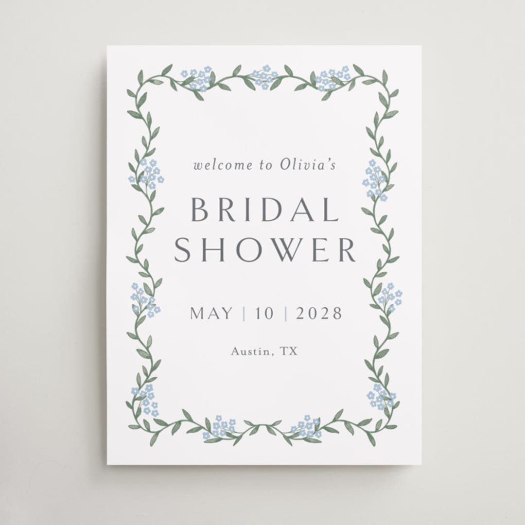 "simple garland" - Wedding Party Signs in Sky by Christy Hy Lee - Front