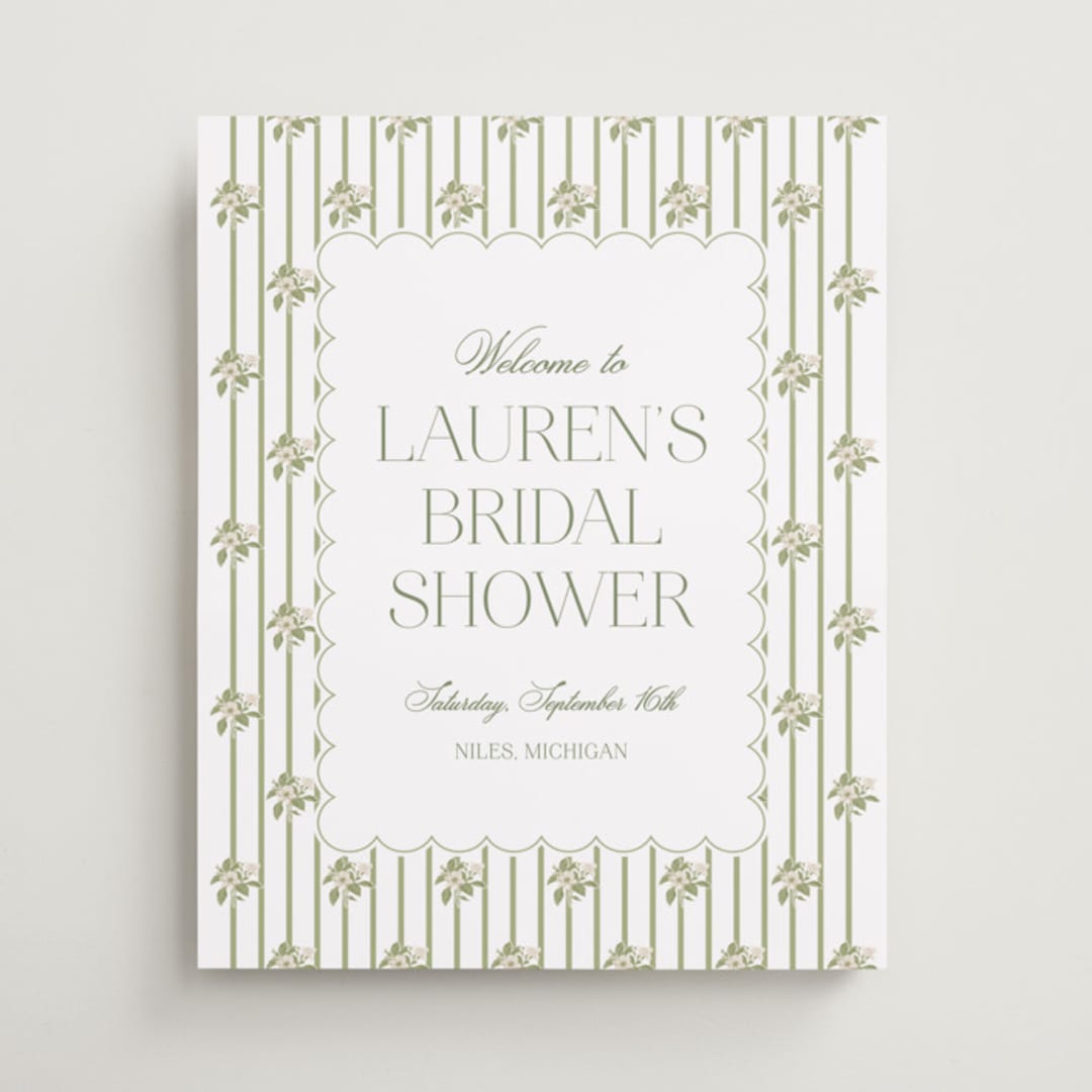 "Summer Fields" - Wedding Party Signs in Petal by Lisa Joanna Harrison - Front