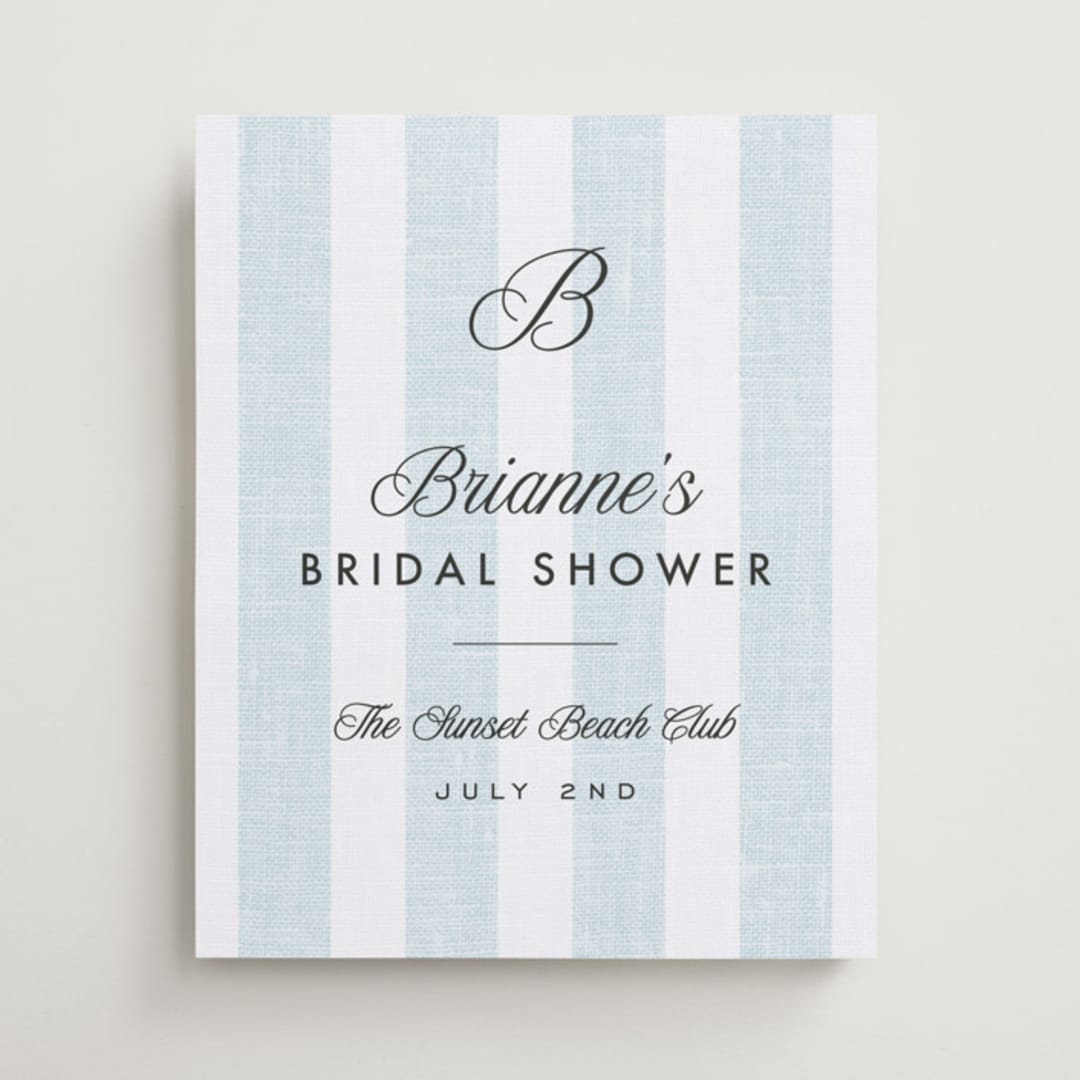 "Coastal" - Wedding Party Signs in Oceanside by Kelly Schmidt - Front