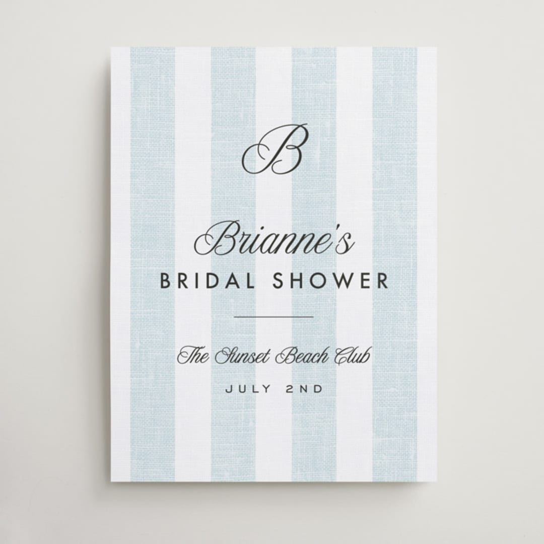 "Coastal" - Wedding Party Signs in Oceanside by Kelly Schmidt - Front