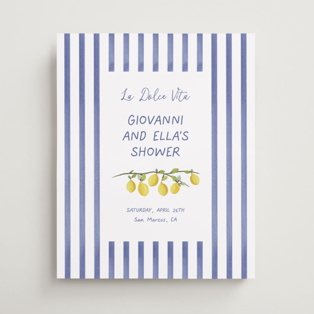 "Limoncello" - Wedding Party Signs in Capri by Tina Faselli - Front