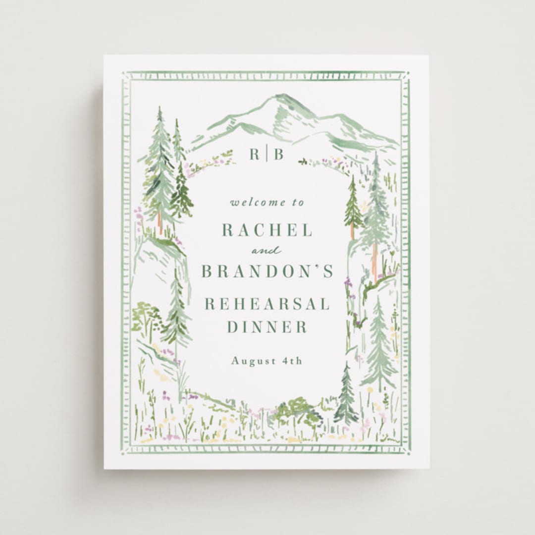 "Plain Air" - Wedding Party Signs in Meadow by Petra Kern - Front