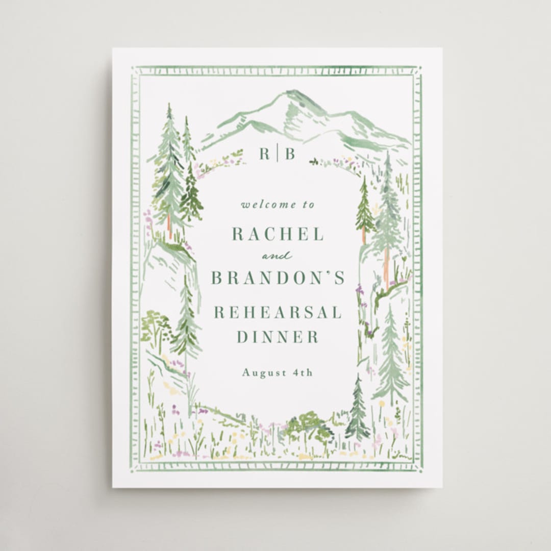 "Plain Air" - Wedding Party Signs in Meadow by Petra Kern - Front