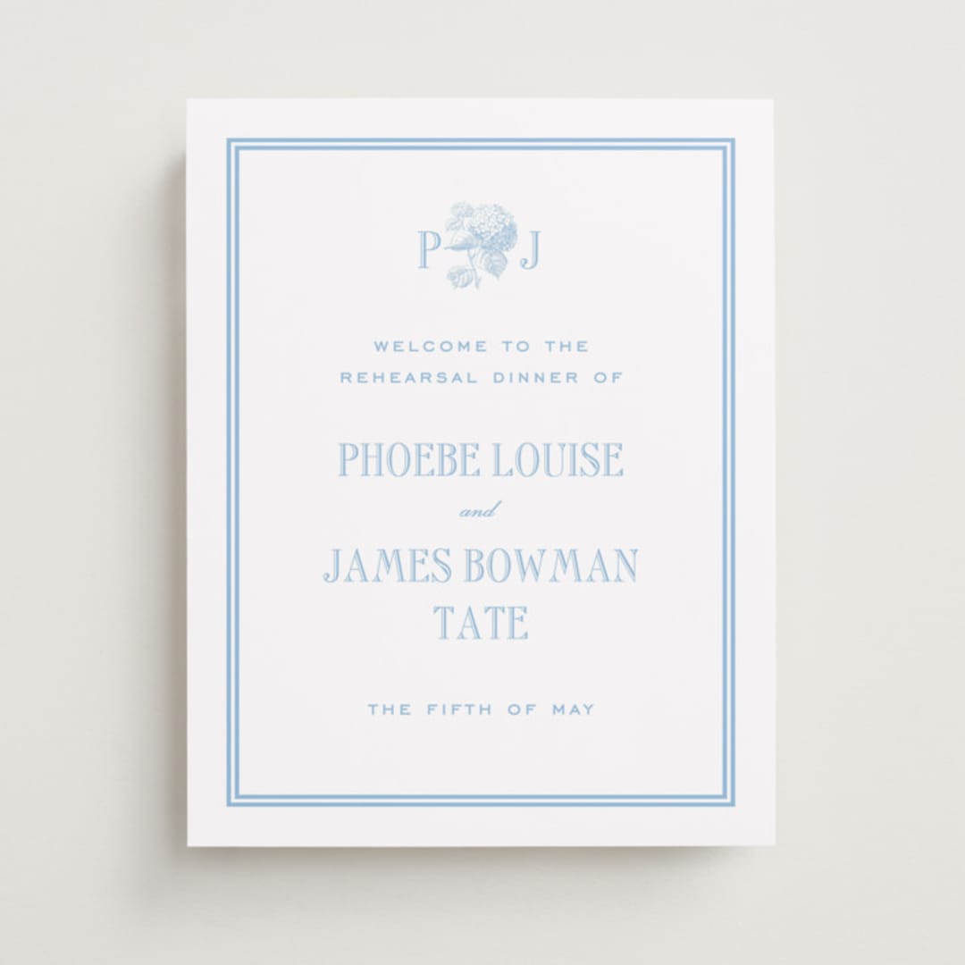 "Cheseapeake" - Wedding Party Signs in Sky by Megan Davis - Front