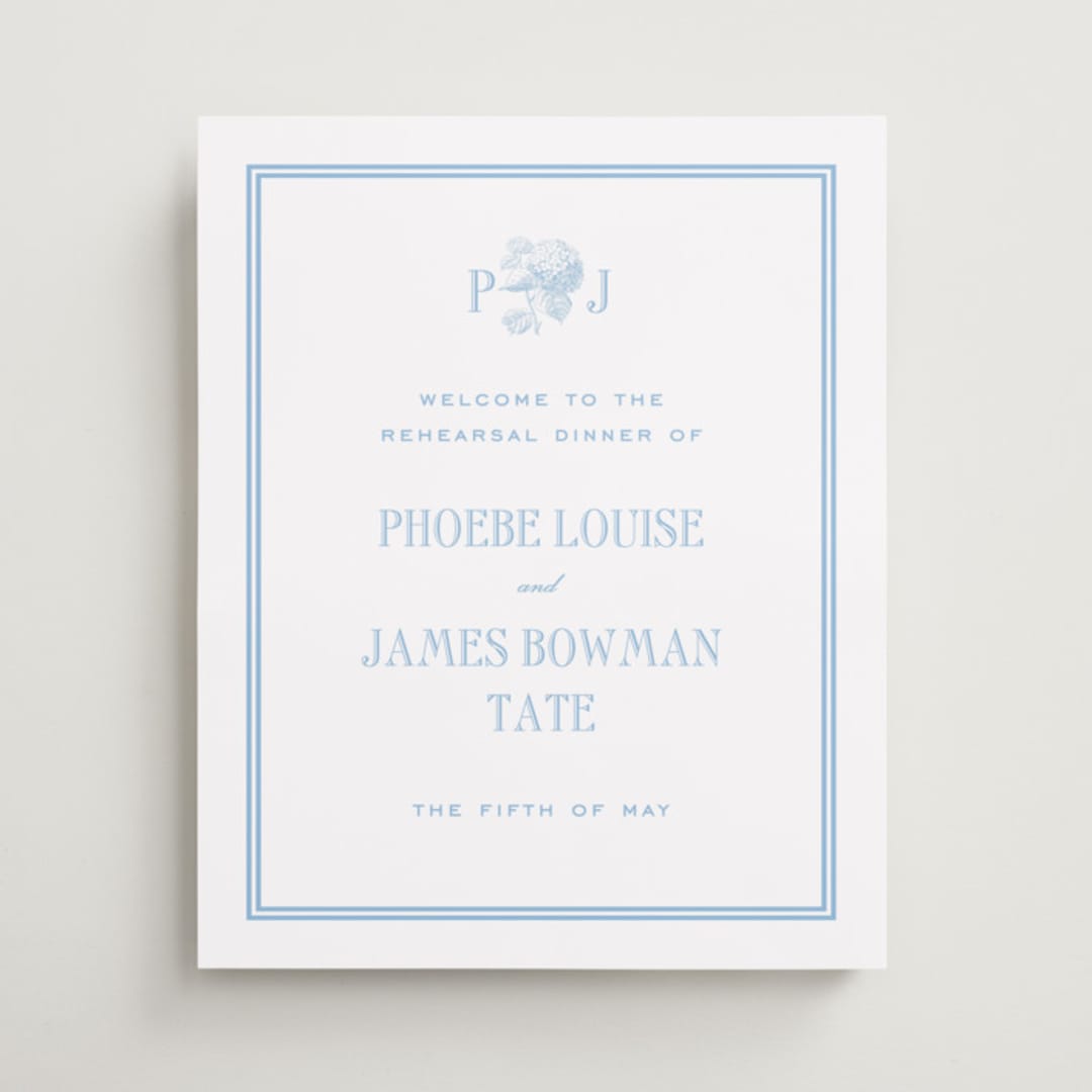 "Cheseapeake" - Wedding Party Signs in Sky by Megan Davis - Front