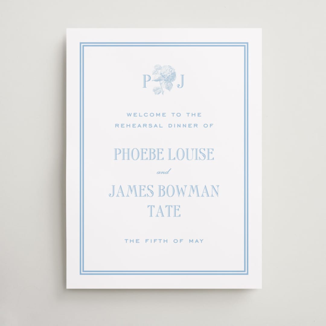 "Cheseapeake" - Wedding Party Signs in Sky by Megan Davis - Front