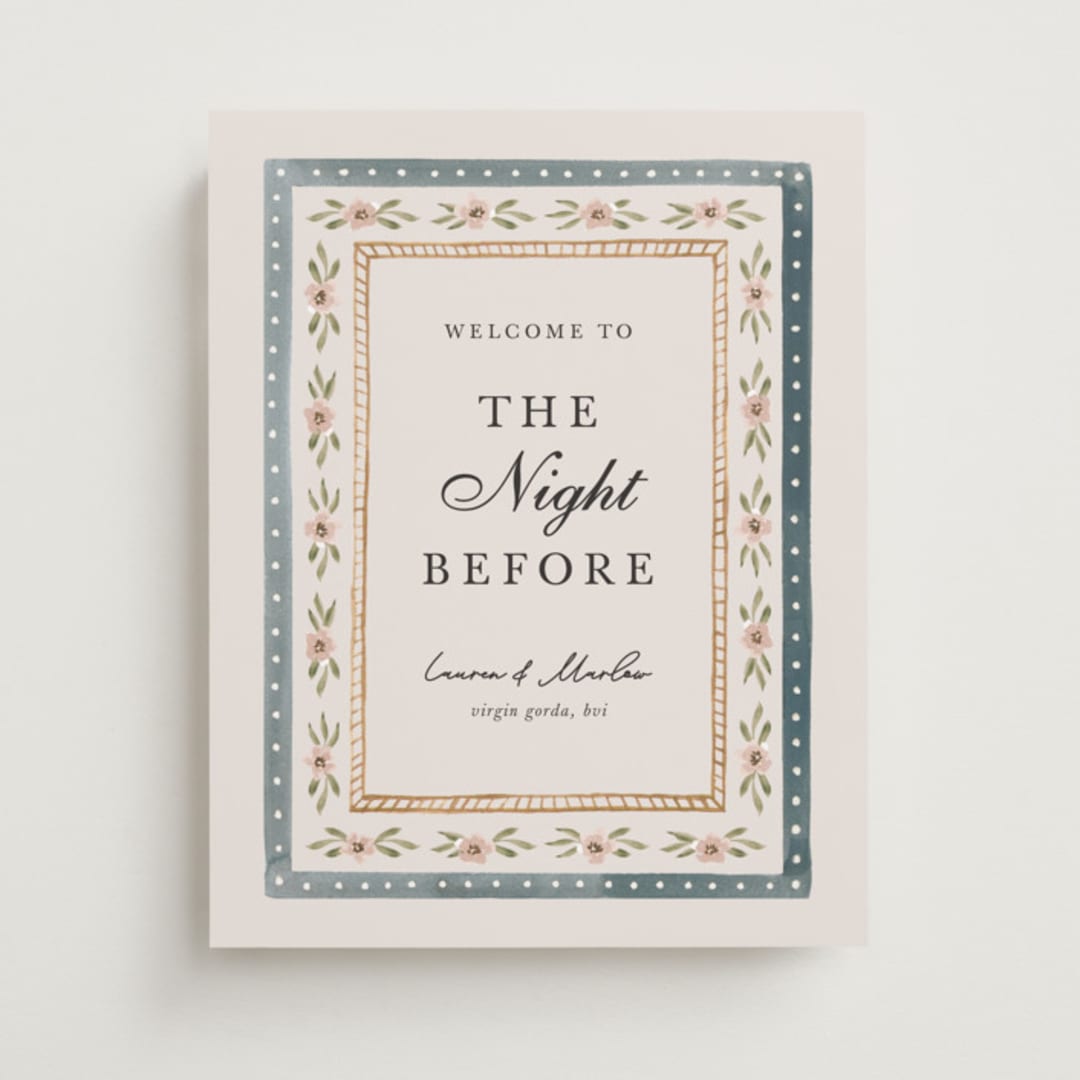 "Americana " - Wedding Party Signs in Sea by leslie hamer - Front