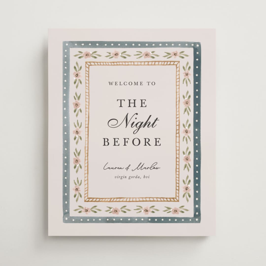 "Americana " - Wedding Party Signs in Sea by leslie hamer - Front