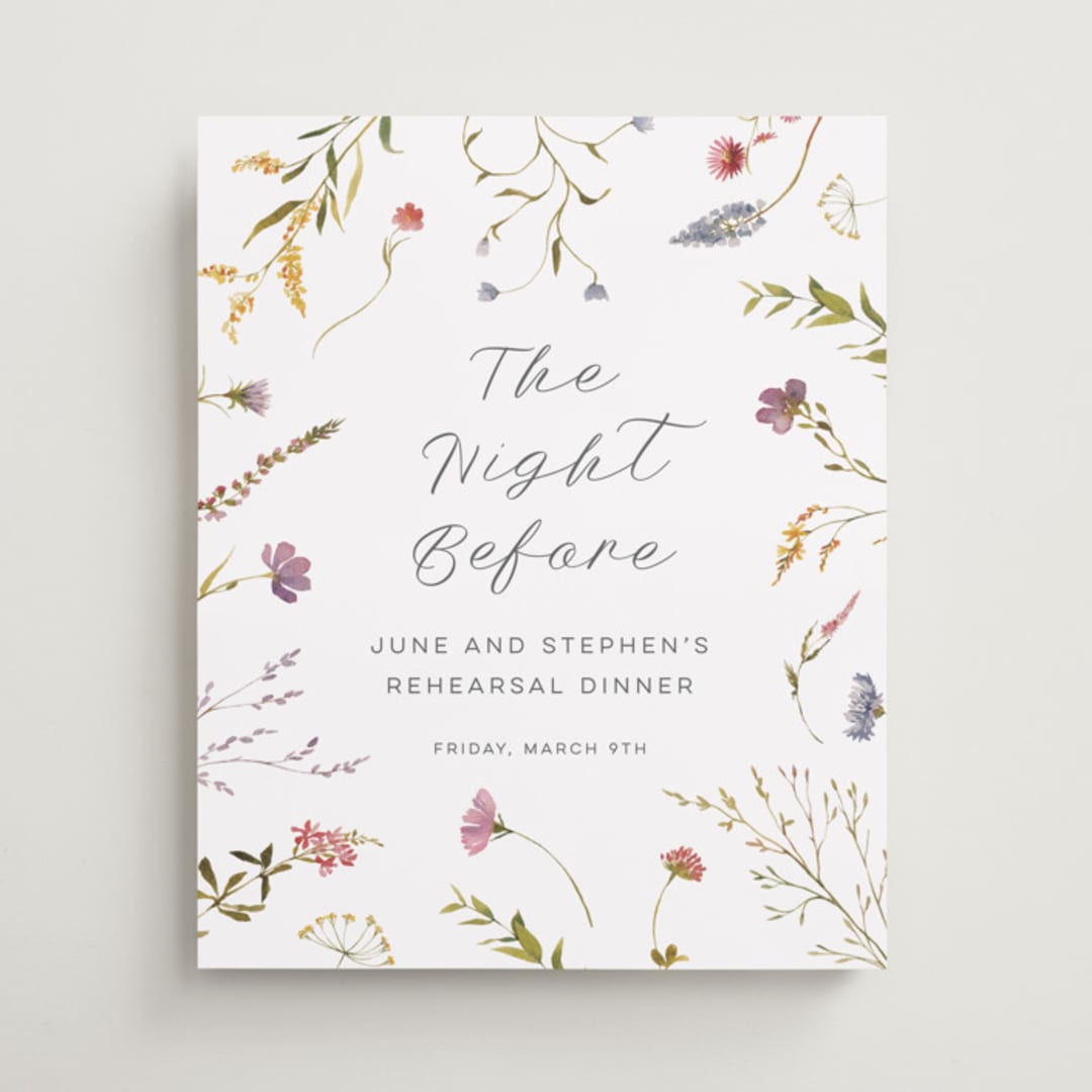 "Untied" - Wedding Party Signs in Sherbert by Erin Hodges - Front