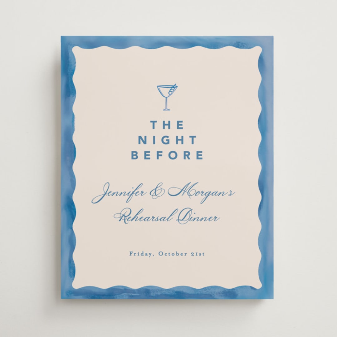"Formal scallop" - Wedding Party Signs in Almalfi by Creo Study - Front