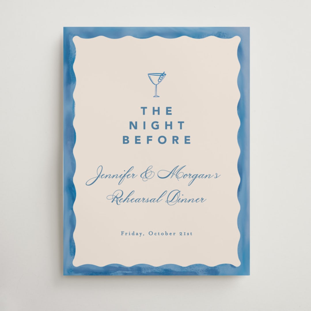 "Formal scallop" - Wedding Party Signs in Almalfi by Creo Study - Front