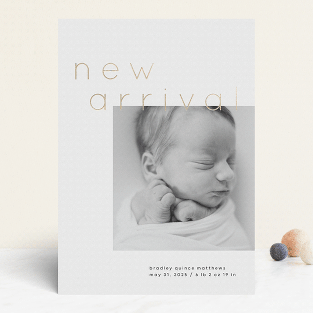 "arrival" - Birth Announcements in Cloud by Lori Wemple - Front