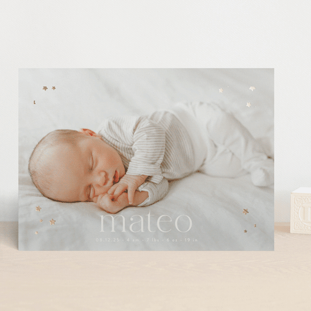 "Milky Way" - Birth Announcements in Cloud by Gwen Bedat - Front
