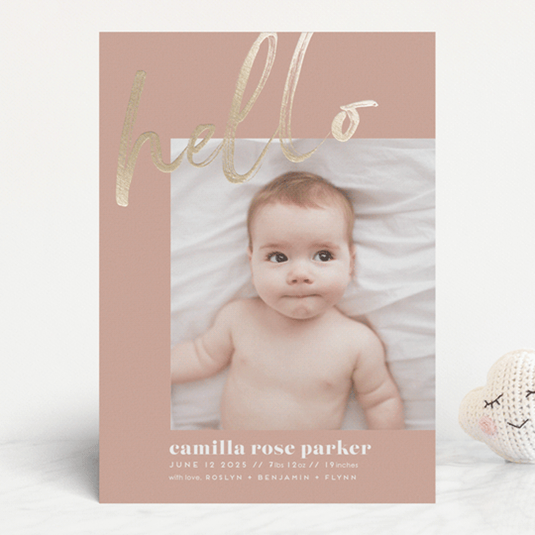 "nature new" - Birth Announcements in Clay by silverscreen studio - Front