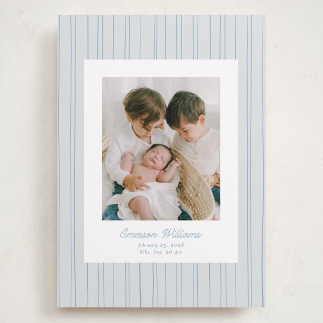 "Rayitas" - Birth Announcements in Sky by Tamara Hilje - Front