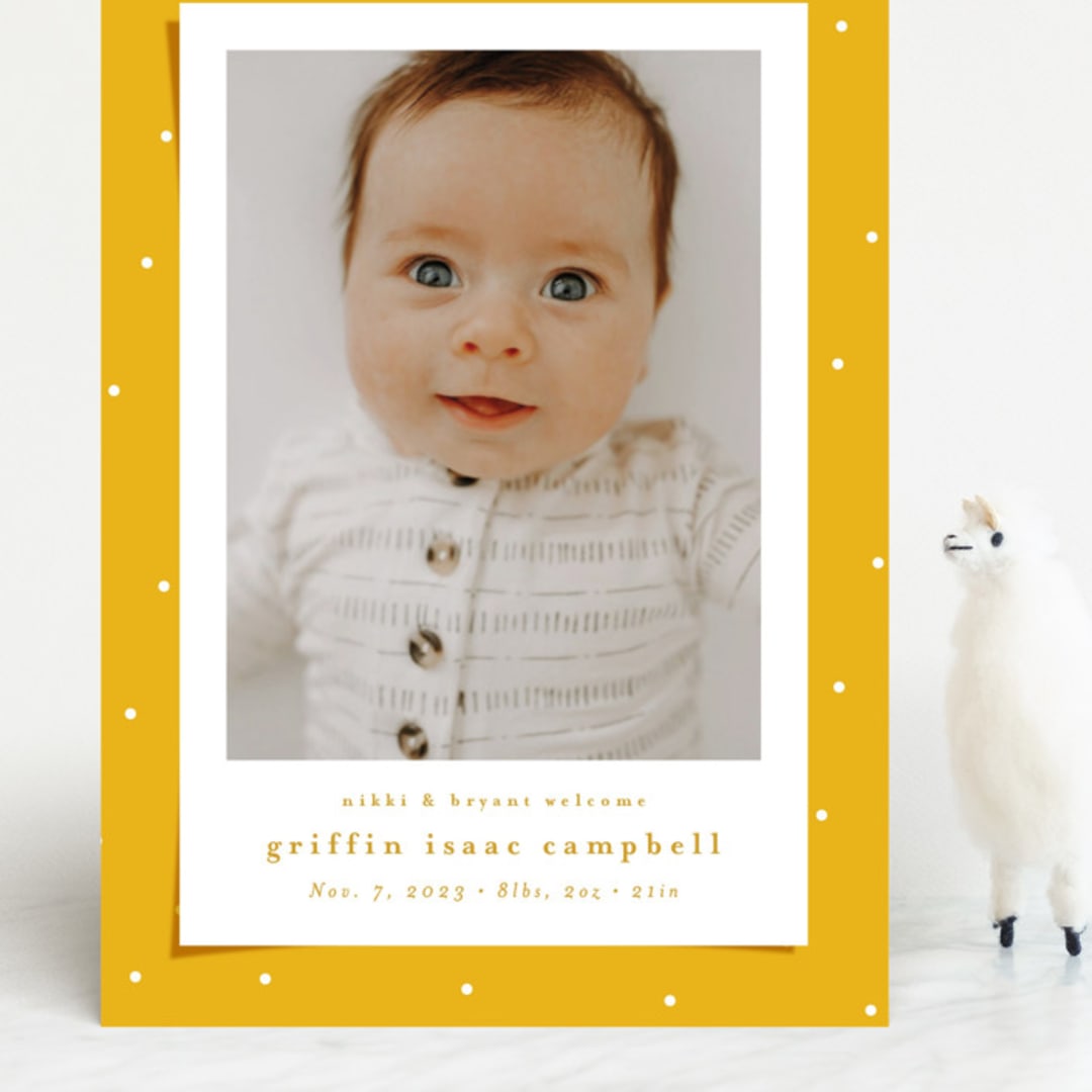 "Blanket" - Birth Announcements in Bee by Lea Delaveris - Front