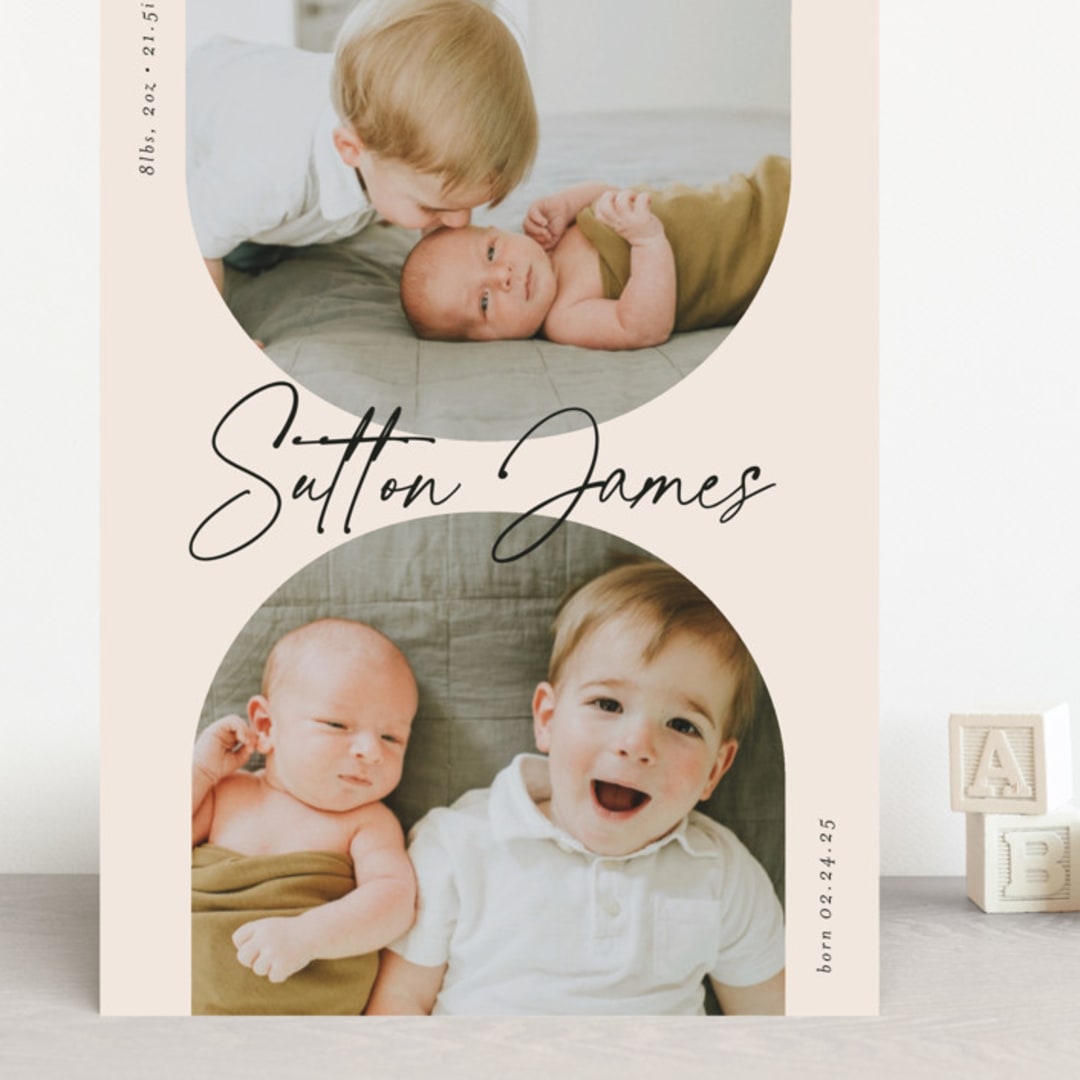 "PALS" - Birth Announcements in Ink by Carolyn MacLaren - Front