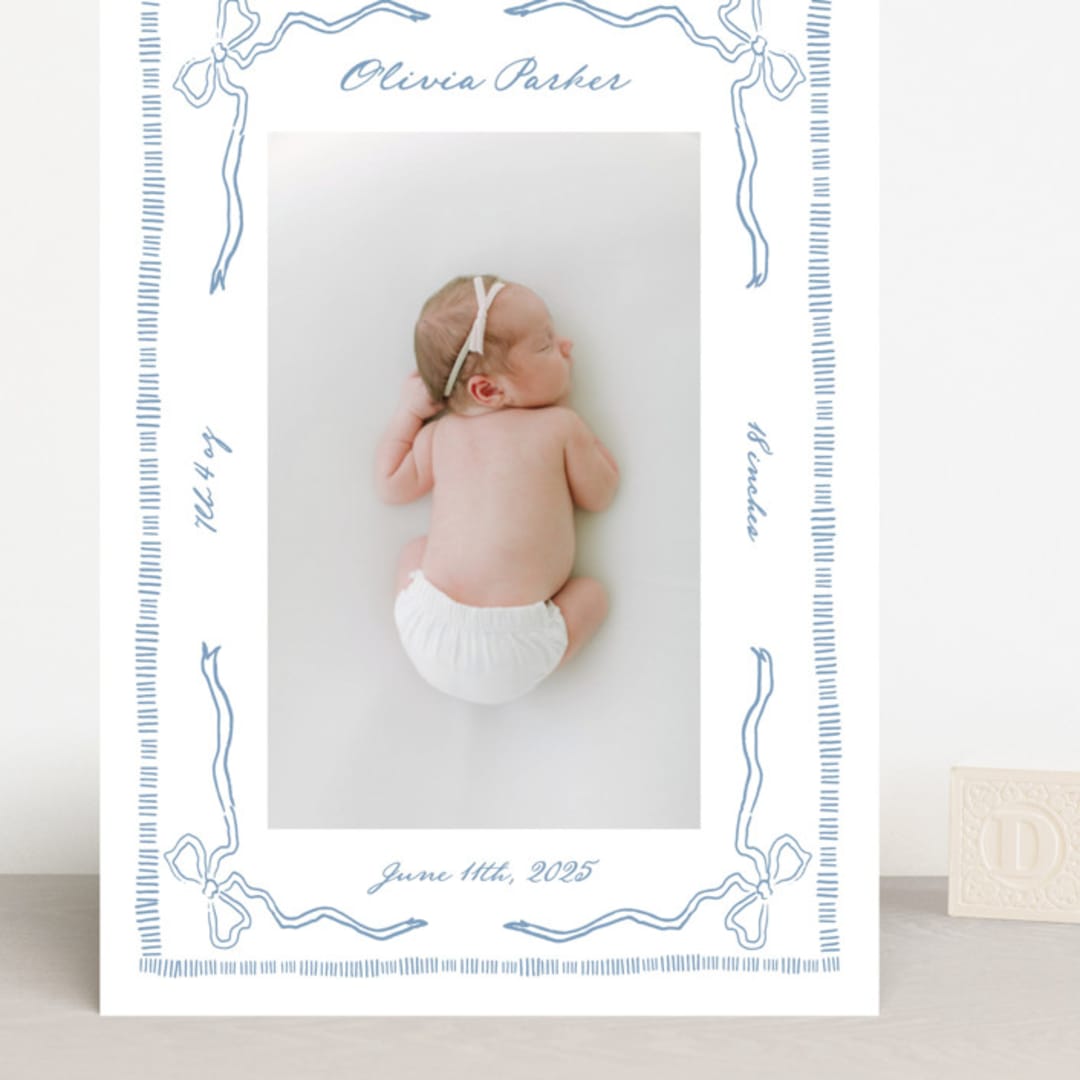 "Arabella" - Birth Announcements in Sky by Jelena Vuletic - Front