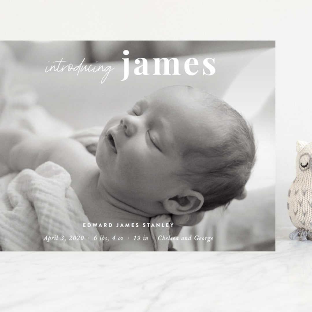 "Introduction" - Birth Announcements in Cloud by Sara Hicks Malone - Front