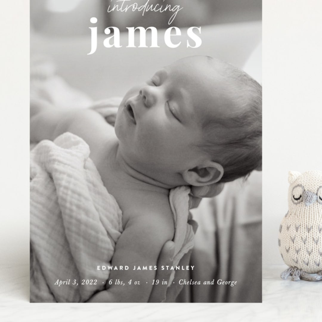 "Introduction" - Birth Announcements in Cloud by Sara Hicks Malone - Front