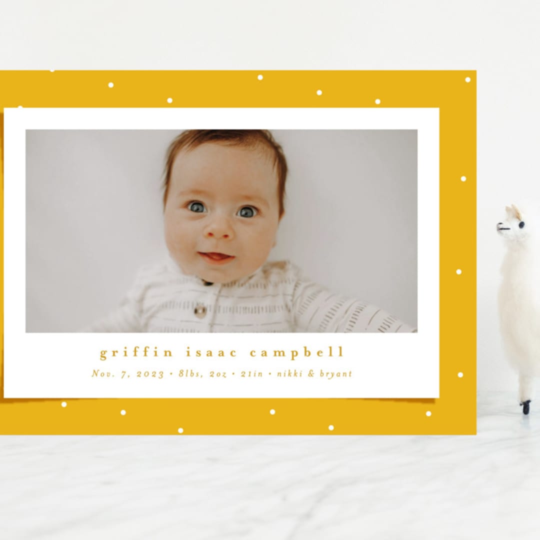 "Blanket" - Birth Announcements in Bee by Lea Delaveris - Front