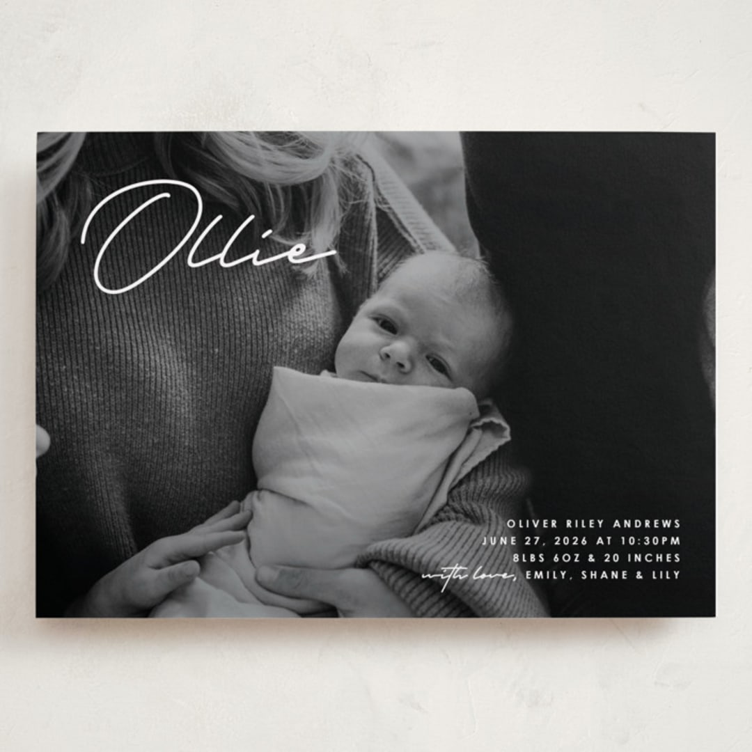 "That's My Name" - Birth Announcements in Cloud by Brandy Folse - Front