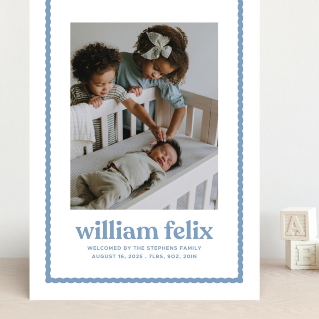 "First impression" - Birth Announcements in Water by Lea Delaveris - Front