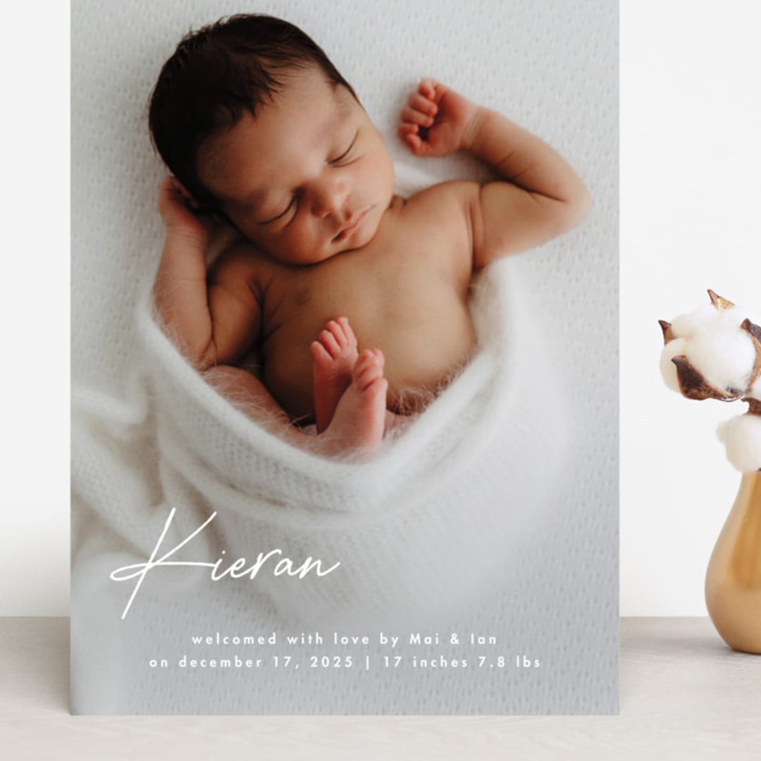 "raclette" - Birth Announcements in Marshmallow by chocomocacino - Front