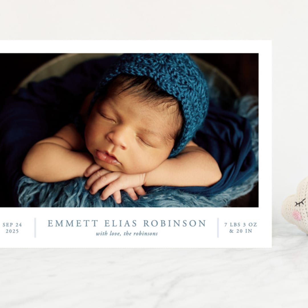 "With Love" - Birth Announcements in Lake by Vanessa Doyle - Front