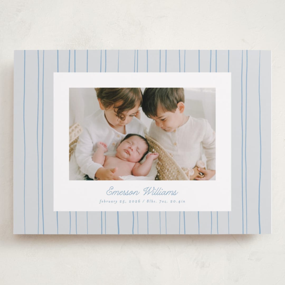 "Rayitas" - Birth Announcements in Sky by Tamara Hilje - Front