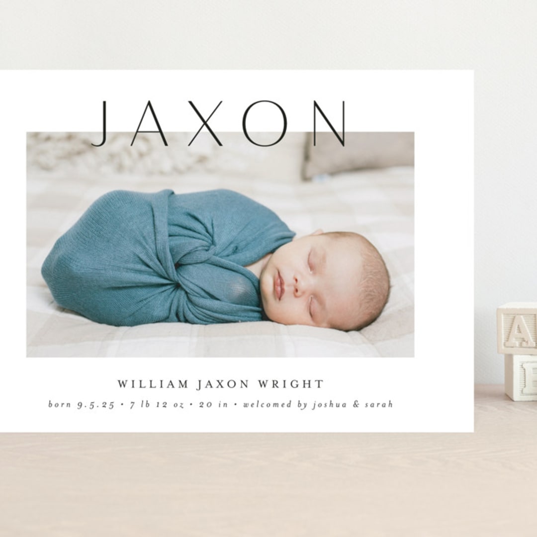 "Lift" - Birth Announcements in Ash by Lehan Veenker - Front