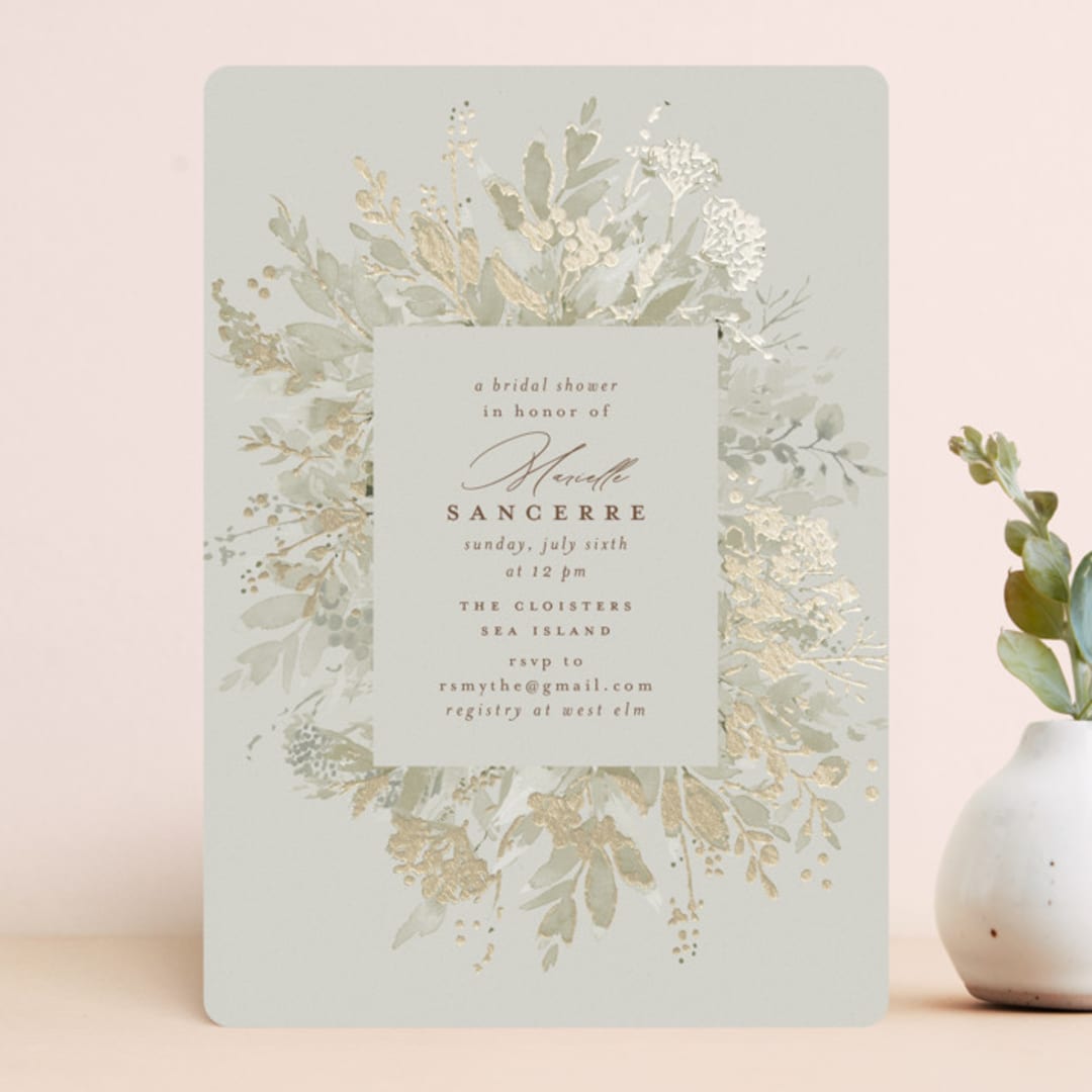 "Bridal Sprinkle" - Bridal Shower Invitations in Forest by Chris Griffith - Front