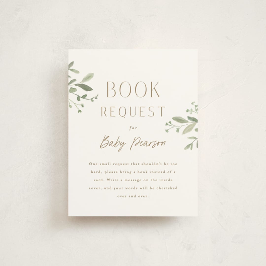 "Boho Buggy" - Baby Shower Insert Cards in Porcelain by Everett Paper Goods - Front